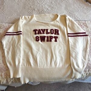 Authentic Taylor Swift Sweater - Red TV 2021 collegiate varsity sweater